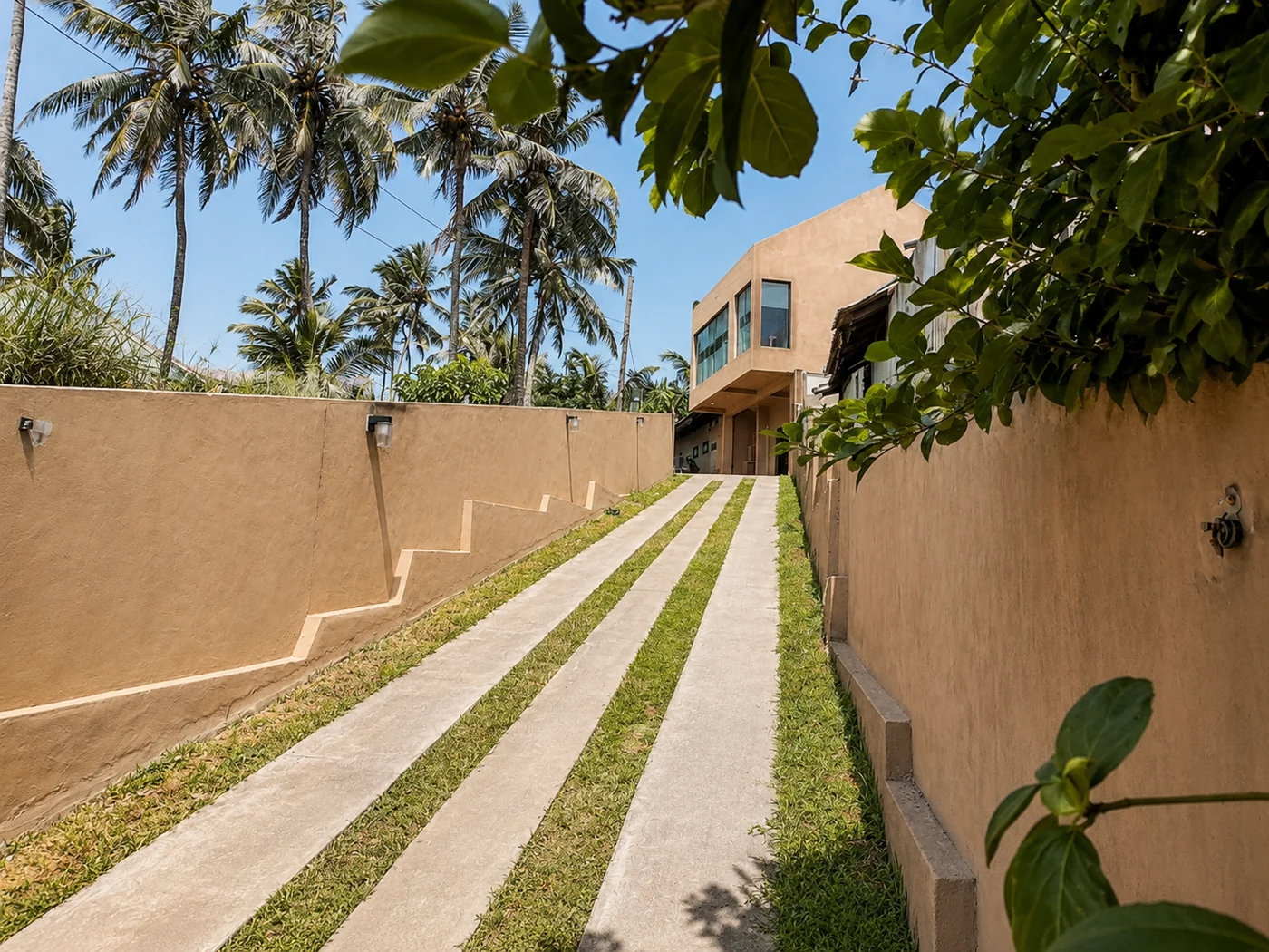 Villa Yuvin exterior walkway